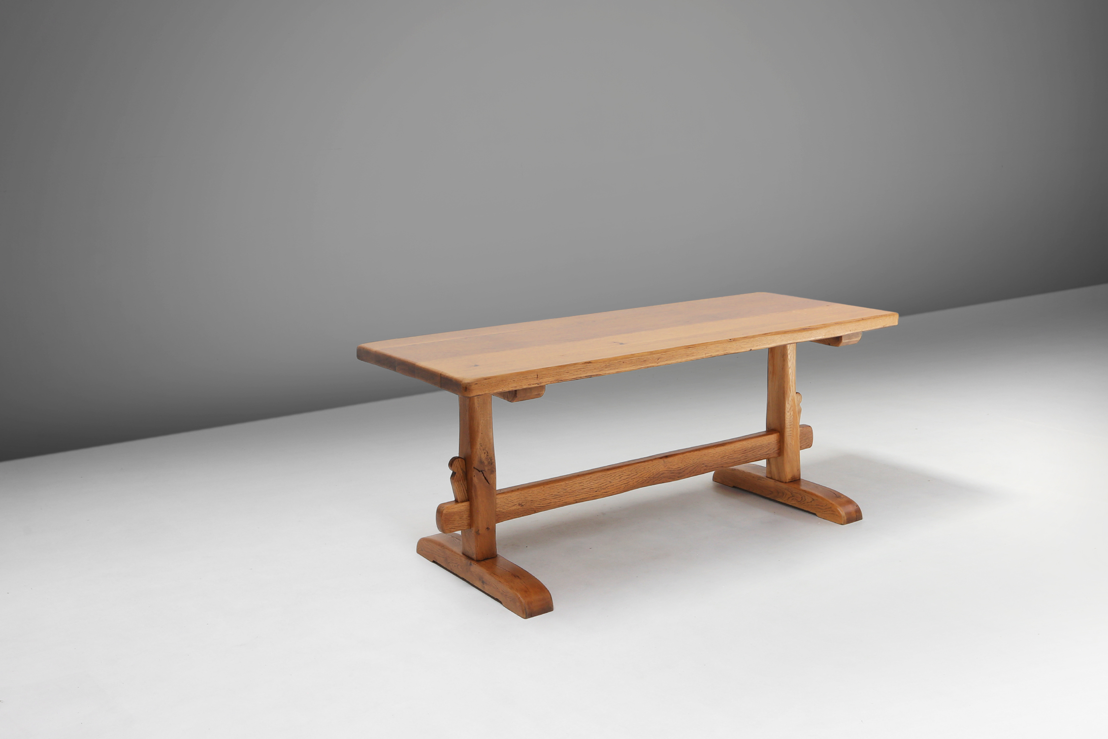 French oak dining table 1960